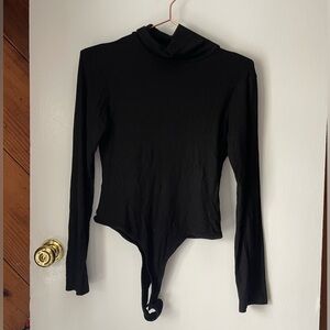 Black turtle neck Long Sleeve Bodysuit
